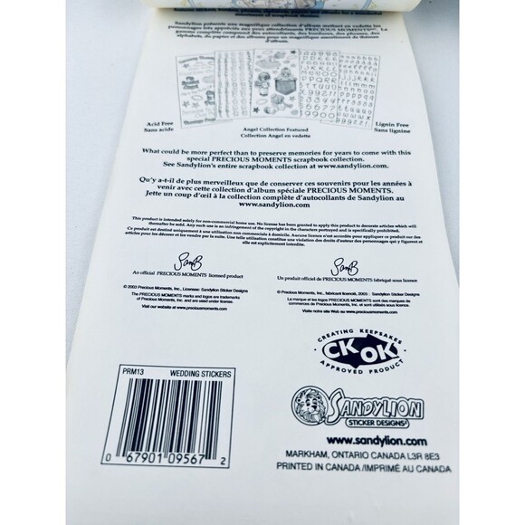 Vintage Lot Of 2 Sandy Lion Precious Moments Sticker Roll Scrapbooking Sandylion - Picture 12 of 16